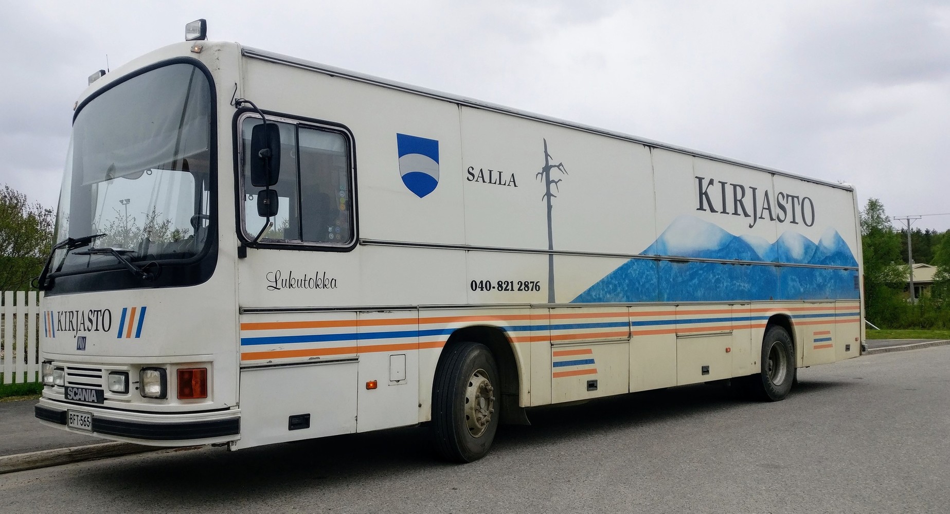 Sallan kirjastoauto Lukutokka